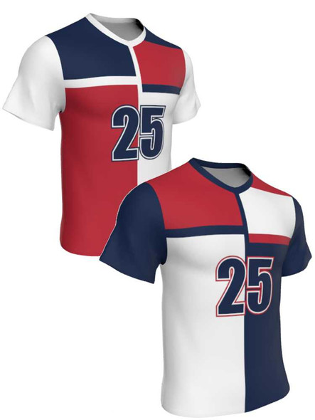 Mens/Youth "Breakaway" Custom Sublimated Reversible Short Sleeve Lacrosse Game Jersey Short Sleeve All Sports Uniforms
