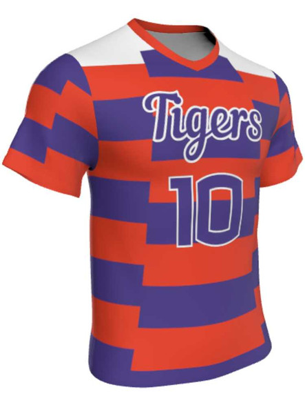 Mens/Youth "First Strike" Custom Sublimated Short Sleeve Lacrosse Game Jersey Short Sleeve All Sports Uniforms