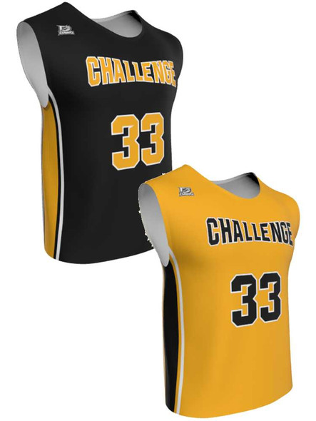 Mens/Youth "Relentless" Custom Sublimated Reversible Wide Shoulder Sleeveless Lacrosse Game Jersey Wide Shoulder All Sports Uniforms