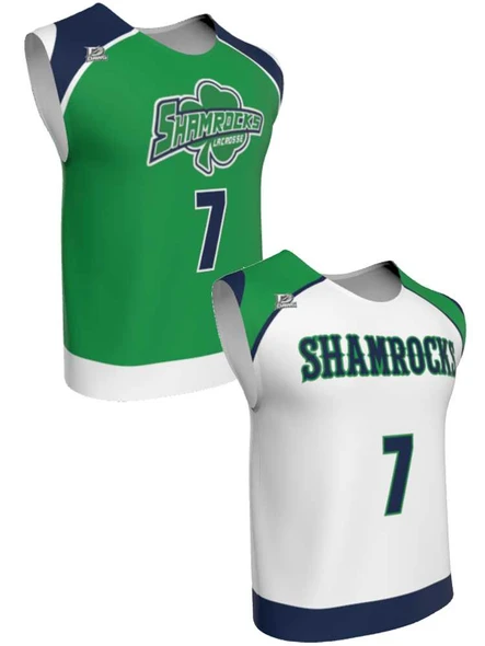 Mens/Youth "Earned" Custom Sublimated Reversible Wide Shoulder Sleeveless Lacrosse Game Jersey Wide Shoulder All Sports Uniforms