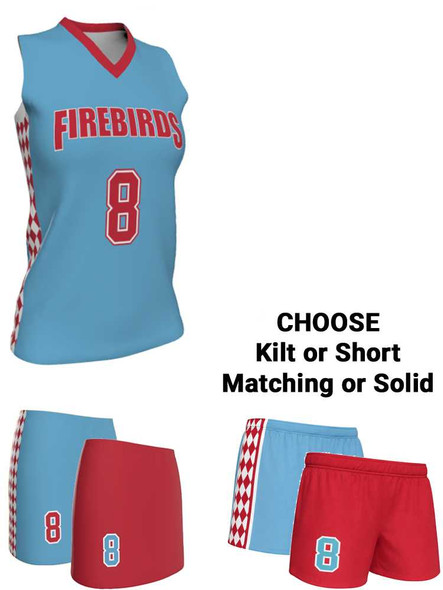 Dawg - Ladies/Girls "Alpha Pak" Custom Sublimated Sleeveless Lacrosse Uniform Sleeveless All Sports Uniforms