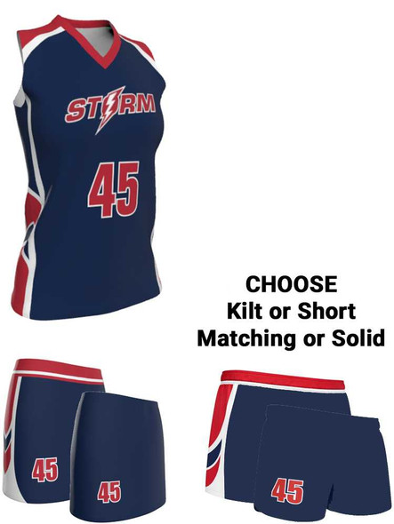 Dawg - Ladies/Girls "Kill Shot" Custom Sublimated Sleeveless Lacrosse Uniform Sleeveless All Sports Uniforms