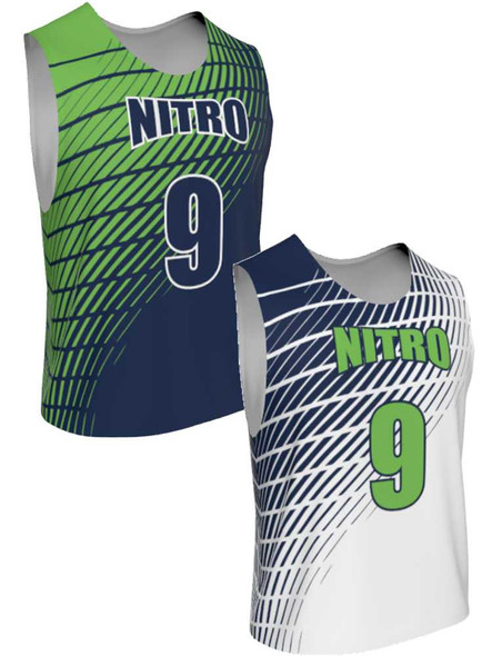 Dawg - Mens/Youth "Frontline" Custom Sublimated Reversible Standard Shoulder Sleeveless Lacrosse Practice Jersey Reversible Standard Shoulder All Sports Uniforms