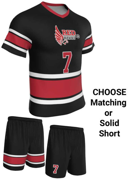Dawg - Mens/Youth "Fast Lane" Custom Sublimated Short Sleeve Lacrosse Uniform Short Sleeve All Sports Uniforms