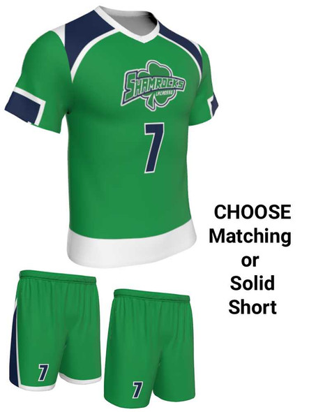 Dawg - Mens/Youth "Earned" Custom Sublimated Short Sleeve Lacrosse Uniform Short Sleeve All Sports Uniforms