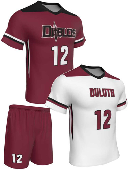 Dawg - Mens/Youth "Bite Back" Custom Sublimated Short Sleeve Reversible Lacrosse Uniform Reversible Short Sleeve All Sports Uniforms