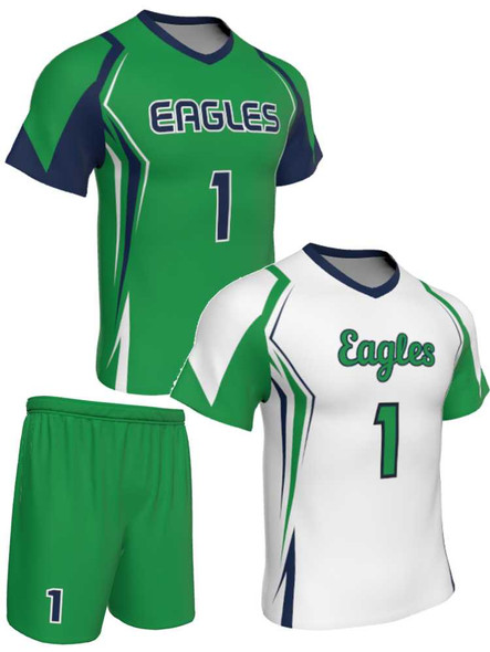 Dawg - Mens/Youth "Full Speed" Custom Sublimated Short Sleeve Reversible Lacrosse Uniform Reversible Short Sleeve All Sports Uniforms