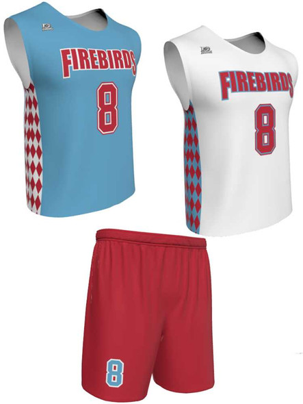 Dawg - Mens/Youth "Alpha Pak" Custom Sublimated Wide Shoulder Reversible Lacrosse Uniform Reversible Wide Shoulder All Sports Uniforms