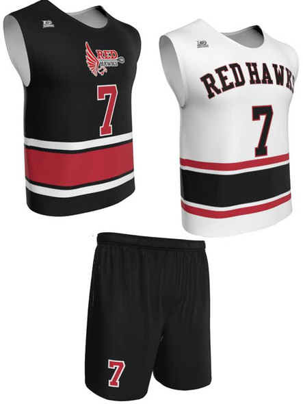 Dawg - Mens/Youth "Fast Lane" Custom Sublimated Wide Shoulder Reversible Lacrosse Uniform Reversible Wide Shoulder All Sports Uniforms