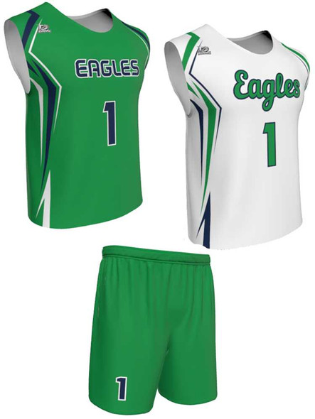 Dawg - Mens/Youth "Full Speed" Custom Sublimated Wide Shoulder Reversible Lacrosse Uniform Reversible Wide Shoulder All Sports Uniforms