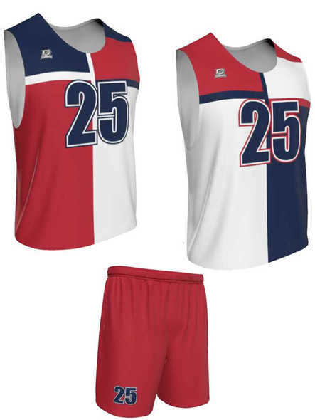 Dawg - Mens/Youth "Breakaway" Custom Sublimated Reversible Standard Shoulder Sleeveless Lacrosse Practice Uniform Set Reversible Standard Shoulder All Sports Uniforms