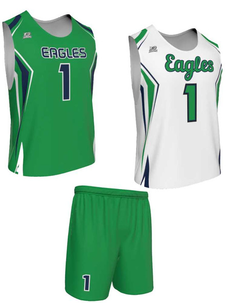 Dawg - Mens/Youth "Full Speed" Custom Sublimated Reversible Standard Shoulder Sleeveless Lacrosse Practice Uniform Set Reversible Standard Shoulder All Sports Uniforms