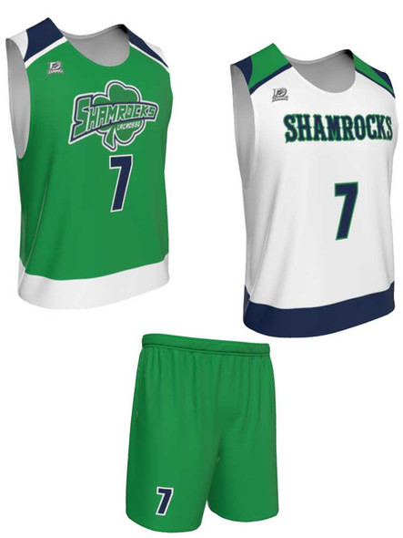 Dawg - Mens/Youth "Earned" Custom Sublimated Reversible Standard Shoulder Sleeveless Lacrosse Practice Uniform Set Reversible Standard Shoulder All Sports Uniforms