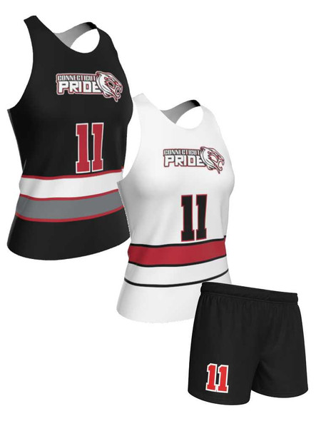 Dawg - Ladies/Girls "Top Dawg" Custom Sublimated Reversible Lacrosse Uniform Set Ladies Practice Uniforms All Sports Uniforms