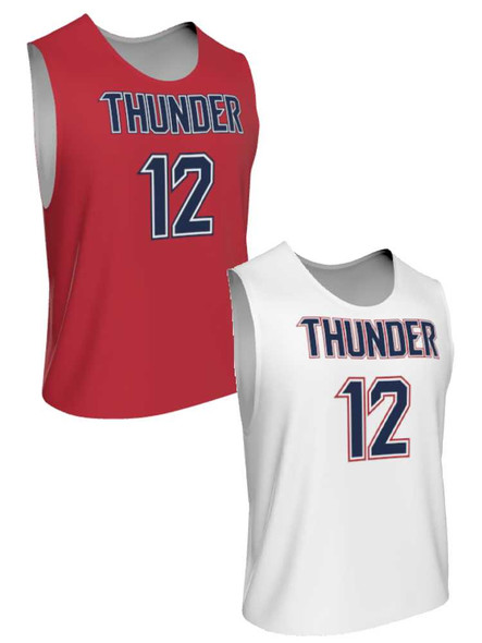 Dawg - Mens/Youth "Pure Bred" Custom Sublimated Reversible Standard Shoulder Sleeveless Lacrosse Practice Jersey Reversible Standard Shoulder All Sports Uniforms