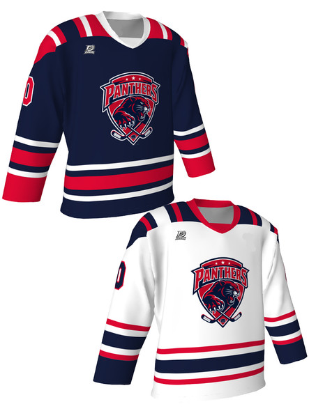 Dawg - Adult/Youth "Biscuit" Custom Sublimated Reversible V-Neck Yoked Hockey Jersey