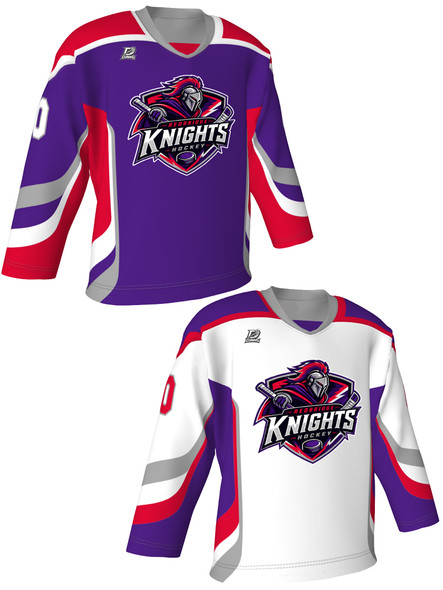 Dawg - Adult/Youth "Slapshot" Custom Sublimated Reversible V-Neck Yoked Hockey Jersey