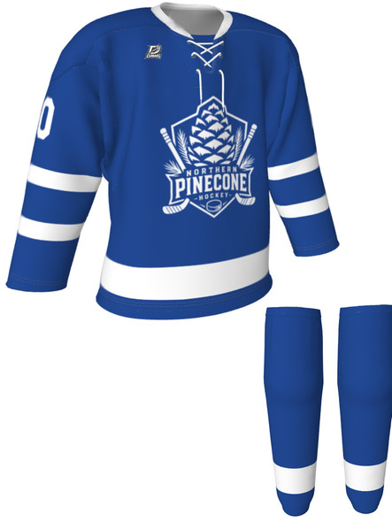 Dawg - Adult/Youth "Toronto Dawg" Custom Sublimated Laced Yoked Hockey Jersey + Socks