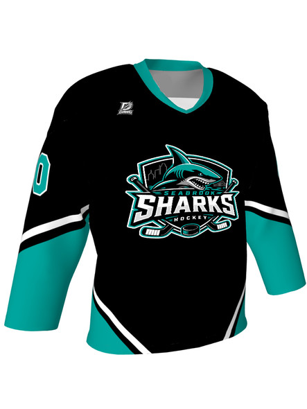 Dawg - Adult/Youth "Play Maker" Custom Sublimated V-Neck Non-Yoked Hockey Jersey