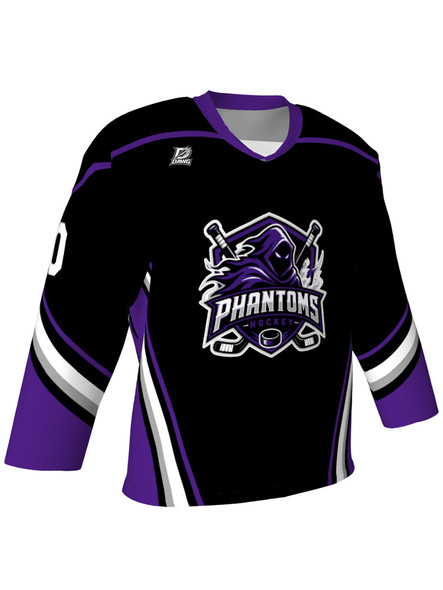 Dawg - Adult/Youth "Anaheim Dawg" Custom Sublimated V-Neck Non-Yoked Hockey Jersey