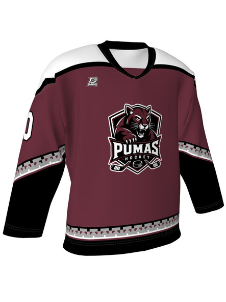 Dawg - Adult/Youth "Arizona Dawg" Custom Sublimated V-Neck Non-Yoked Hockey Jersey