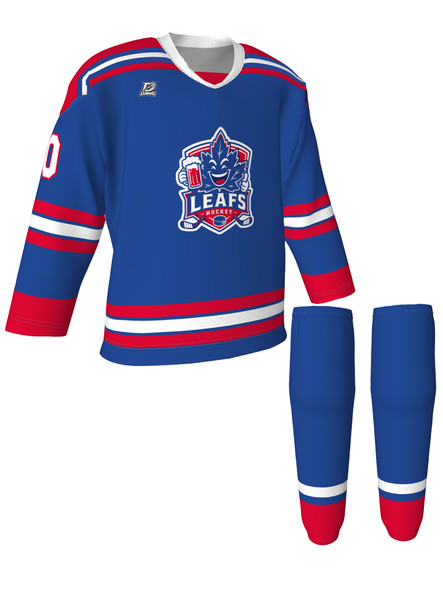 Dawg - Adult/Youth "New York Dawg" Custom Sublimated V-Neck Non-Yoked Hockey Jersey + Socks