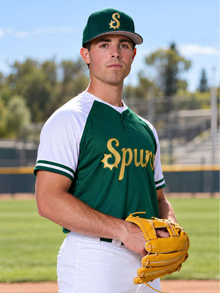 "Showtime" Two-Button Baseball Jersey