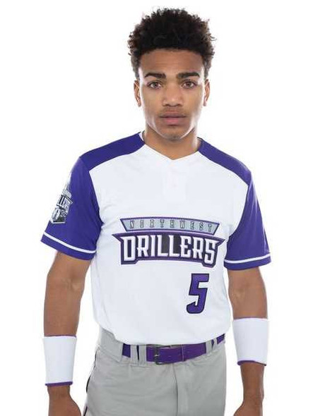 Adult "Smooth Performance Save" Two-Button Baseball Jersey Adult 2 Buttons All Sports Uniforms