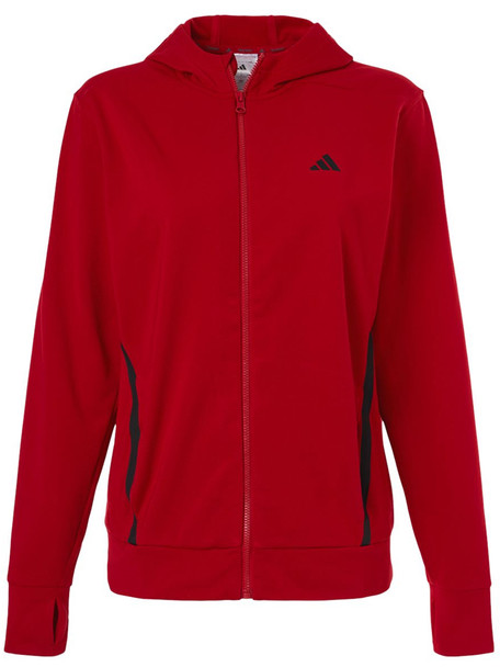 Womens Adidas "Game & Go" Performance Wicking Full Zip Hoodie