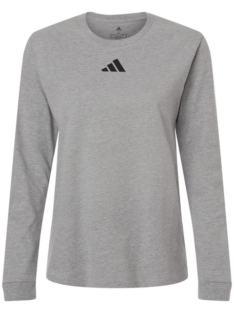Womens Adidas "Essential" 100% Cotton Long Sleeve Tee