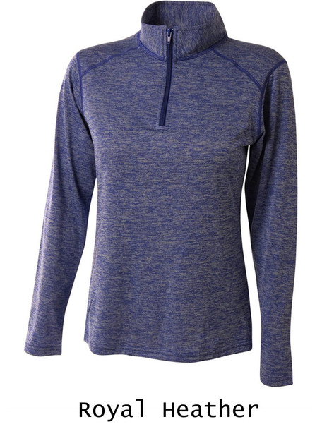 Womens "Lightweight Heathered Escape" 1/4 Zip Pullover