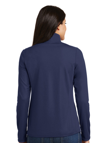 Womens "Point" Pinpoint Mesh 1/2 Zip Pullover