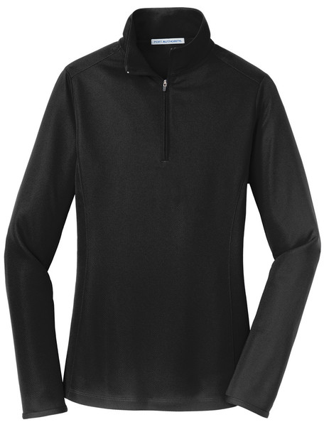 Womens "Point" Pinpoint Mesh 1/2 Zip Pullover