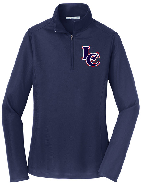 Womens "Point" Pinpoint Mesh 1/2 Zip Pullover