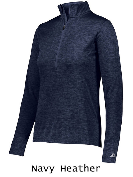 Womens "Heathered Compass" 1/4 Zip Pullover