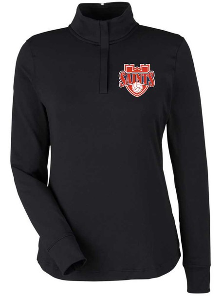 Womens Eddie Bauer "Smooth Mid Layer Fleece" 1/2 Zip Pullover Womens Pullover Warm Up Jackets All Sports Uniforms