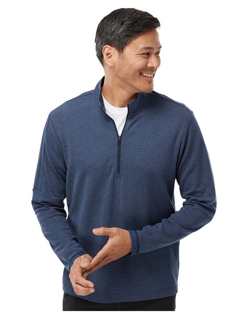 Adidas "3-Stripes" 1/4 Zip Pullover Sweater