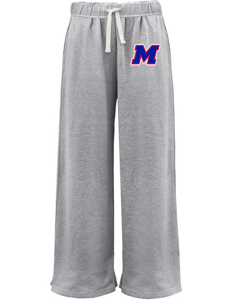 Womens "Wide Leg" 8.5oz 60/40 Soft Sponge Fleece Sweatpant
