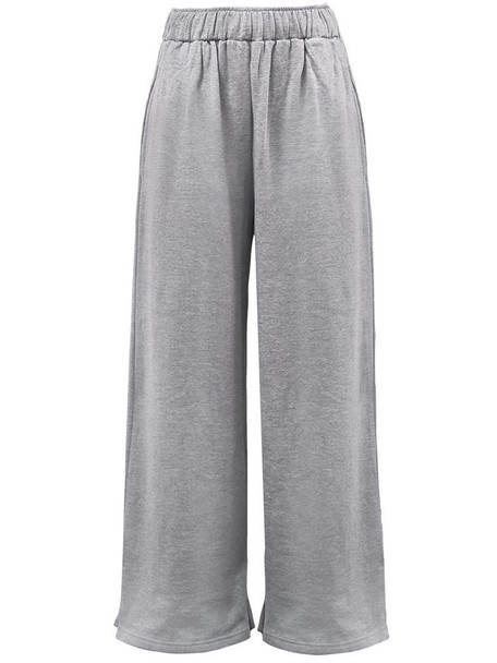 Womens "Wide Leg" 8.5oz 60/40 Soft Sponge Fleece Sweatpant