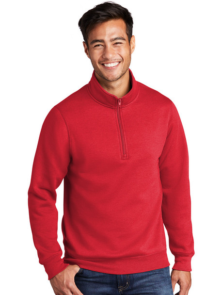 "Unity" 7.8 oz 50/50 Decorated Fleece 1/4 Zip Front Sweatshirt