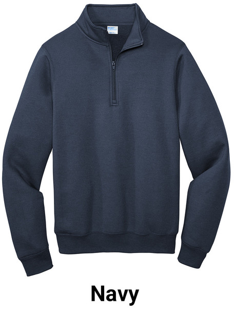 "Unity" 7.8 oz 50/50 Decorated Fleece 1/4 Zip Front Sweatshirt