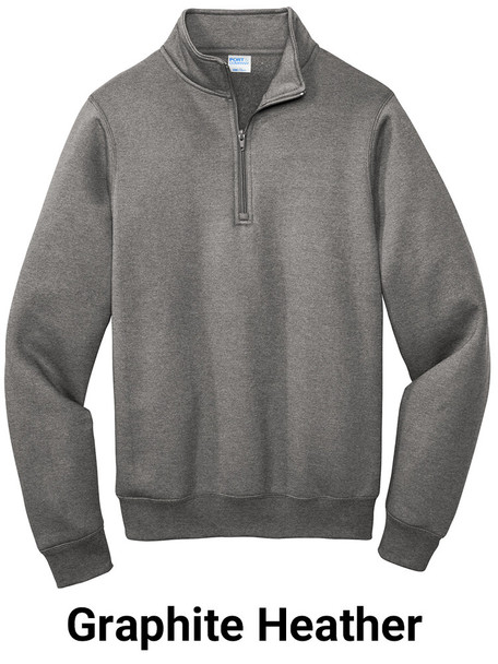 "Unity" 7.8 oz 50/50 Decorated Fleece 1/4 Zip Front Sweatshirt