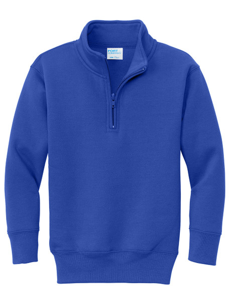 "Unity" 7.8 oz 50/50 Decorated Fleece 1/4 Zip Front Sweatshirt