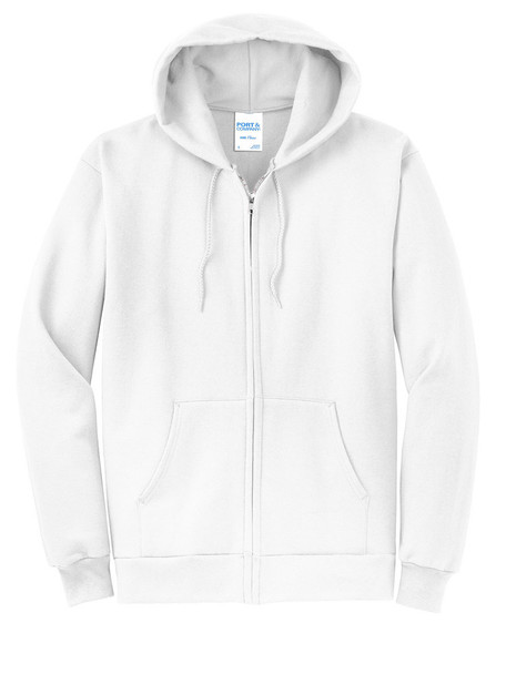 "Unity" 7.8 oz 50/50 Decorated Fleece Full Zip Hoodie