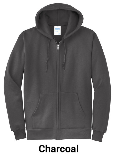 "Unity" 7.8 oz 50/50 Decorated Fleece Full Zip Hoodie