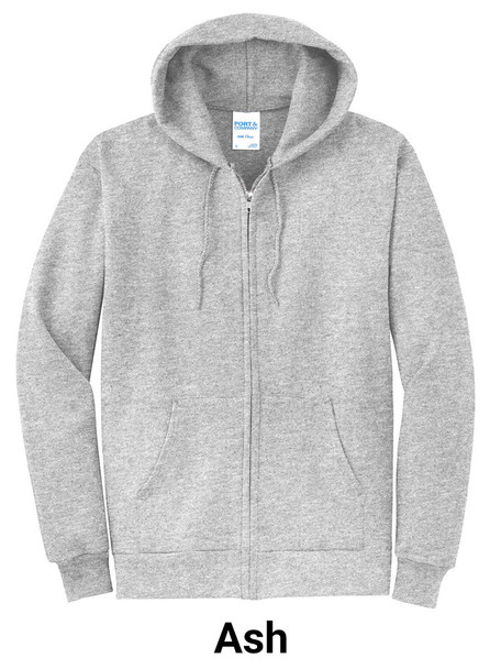 "Unity" 7.8 oz 50/50 Decorated Fleece Full Zip Hoodie