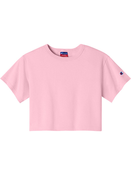 Womens Champion Cropped 100% Cotton Heritage Tee