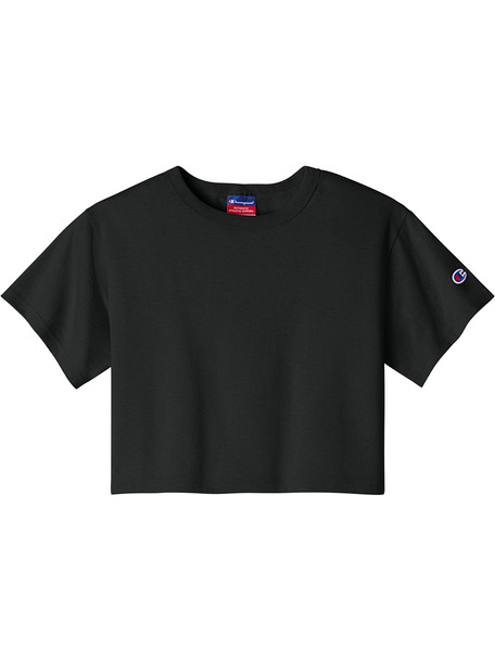 Womens Champion Cropped 100% Cotton Heritage Tee