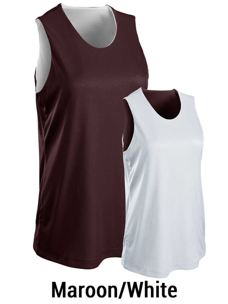 Womens/Girls "Court Vision" Decorated Reversible Basketball Jersey Decorated Deals All Sports Uniforms