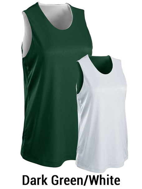 Womens/Girls "Court Vision" Decorated Reversible Basketball Jersey Decorated Deals All Sports Uniforms